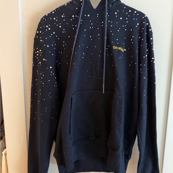 Off-White Black Sweater with White Accents